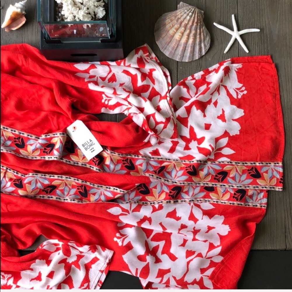 🌴🌼BILLABONG- FIRE NIGHTS KIMONO/COVER UP🌼🌴 - Picture 5 of 9